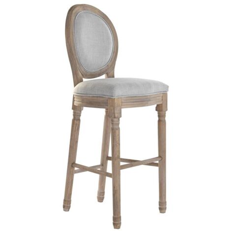 Sgabello DKD Home Decor Grigio Grigio chiaro Abete 48 x 42 x 121 cm