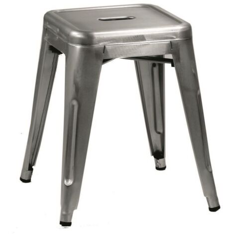 Sgabello ferro bristol galvanizzato cm 39x39h45