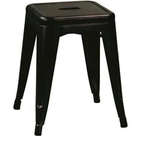 Sgabello ferro bristol marrone cm 39x39h45