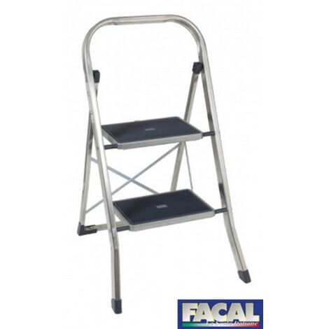 Sgabello hailo safety 2 gradini in acciaio - Salone