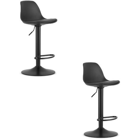 Sgabello HOGA - nero / base nera x 2