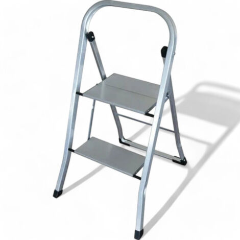 Sgabello in alluminio con gradini e portata massima di 150 kg