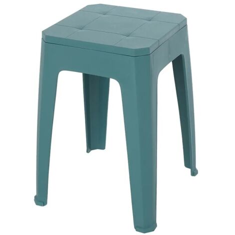 SGABELLO IN POLIPROPILENE 28X28XH46CM BLU PASTELL.