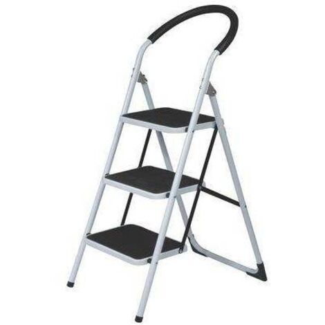 SGABELLO JAFAR DOMUS - ACCIAIO VERNICIATO GRADINI 3 H.MM 729 - 1 pezzo
