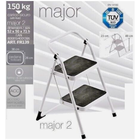 SGABELLO MAJOR 2 ACCIAIO 150KG