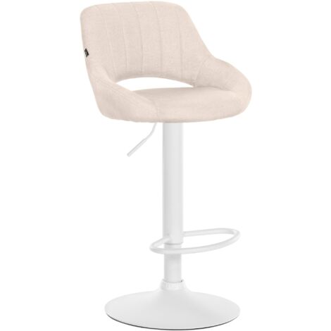 Sgabello Milet Tessuto crema bianco