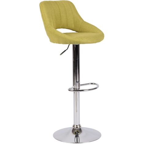 Sgabello Milet Tessuto verde cromo