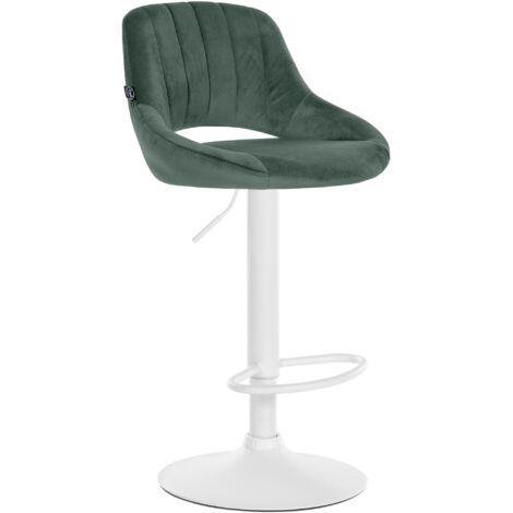 Sgabello Milet Velluto verde bianco