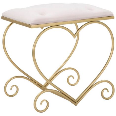 Sgabello Motivo Cuore Rosa cm 50X37,5X51,5 - HEART ROSA