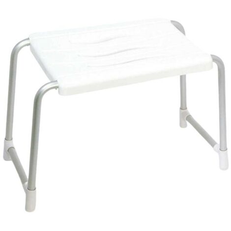 Sgabello per vasca da bagno per disabili bianco antiscivolo