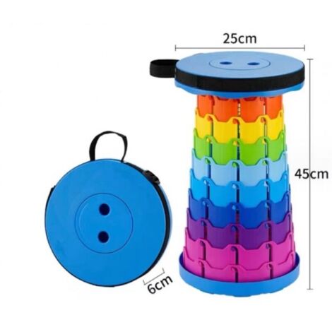 Sgabello pieghevole portatile, sgabello retrattile di seconda generazione, sgabello da campeggio per pesca/barbecue/attività al chiuso/all'aperto