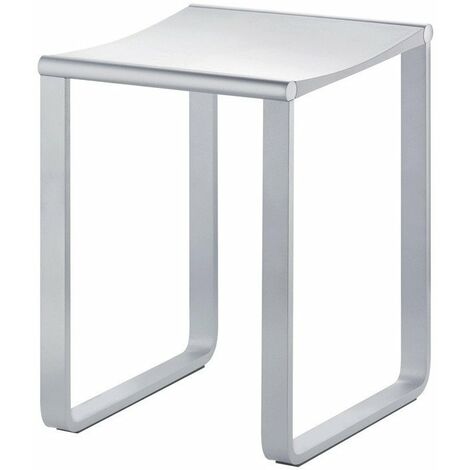 Sgabello PLAN alluminio anodizzato argento / grigio chiaro RAL KEUCO