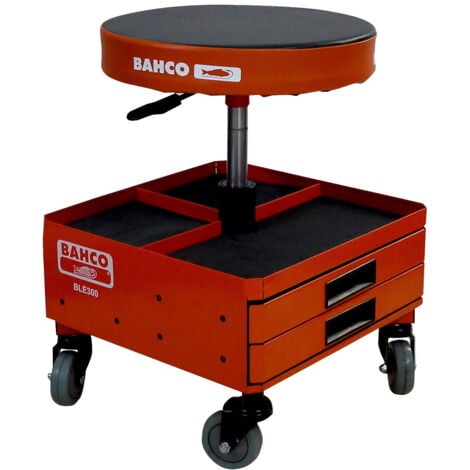 Sgabello pneumatico regolabile in altezza con cassetti Bahco BLE300