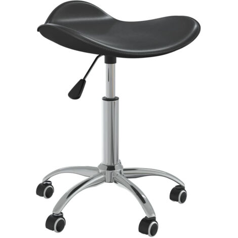 Sgabello regolabile in altezza e girevole con seduta in similpelle vari colori colore : nero