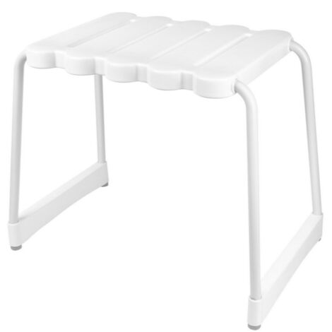 Sgabello rettangolare serie EASY Idral 15507.1  Bianco