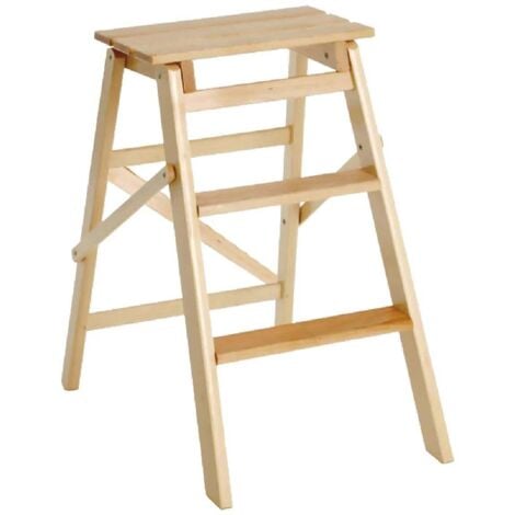 DELTA TRADE SGABELLO 'SCALETTA' 3 gradini - col.naturale -- FER 354158