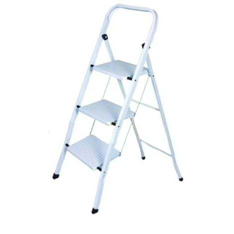 Bakaji Scala Scaletta Pieghevole Quadrata Salvaspazio Con Gradini