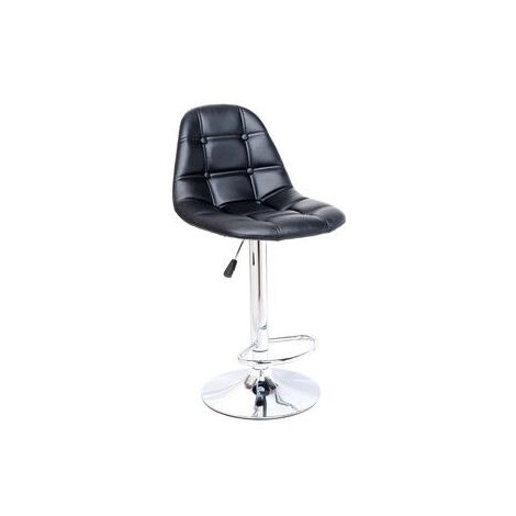 Sgabello/Sedia/Sedila da bar/bancone/uffcio con pistone - Mod. Cloud Nero