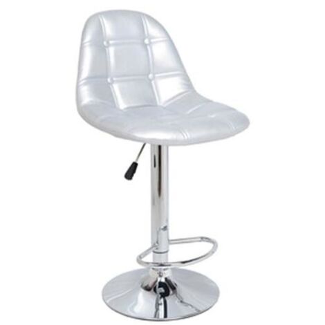 Sgabello/Sedia/Sedila da bar/bancone/uffcio con pistone - Mod. Cloud Silver