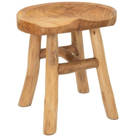 SGABELLO SEL IN TEAK RICICLATO CM 40X32X42 (PEZZI UNICI - NON RIP. IN SERIE)