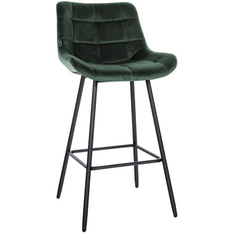 Sgabello Weston Verde scuro Velluto
