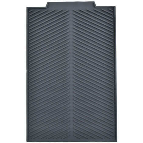 Sgocciolatoio, fondo lavello per stoviglie, Plastica, 39 x 25 cm, Grigio