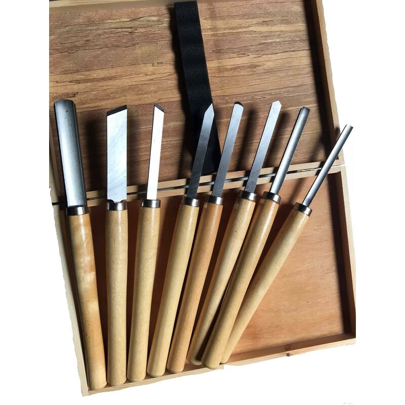 Image of Sgorbie girevole coltello 8 pz legno professionali scalpelli tornio tornitura