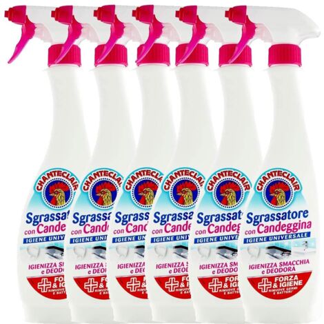 Sgrassatore con Candeggina Chanteclair – Pulizia Profonda Igienizzante 625 ml per Ogni Superficie