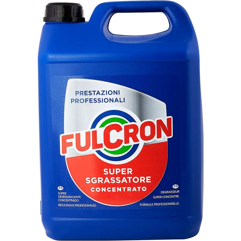 Sgrassatore detergente concentrato per sporco ostinato, pulizia motori, casa, nautica, tempo libero 5 Lt Fulcron