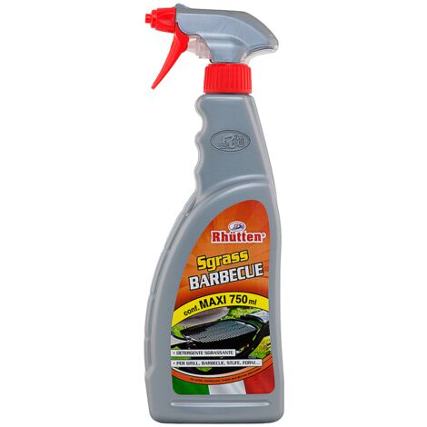 Sgrassatore per Forni e Barbecue, Rhutten Detergente in Schiuma Spray da 750 ml