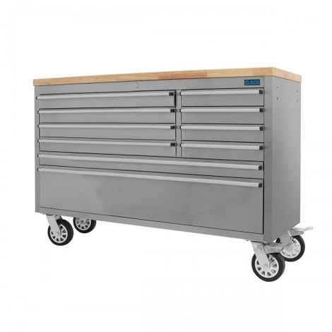 Sgs 55 Stainless Steel 10 Drawer Work Bench Tool Box Chest