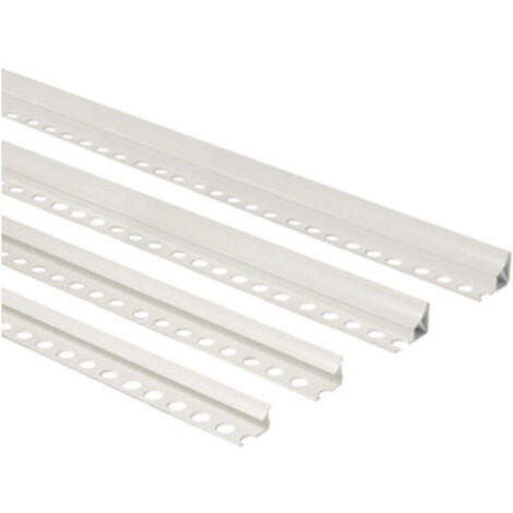 Sguscio Pvc Orizzontale 8 Mm H 260 Cm Bianco - 10 Pz