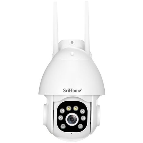 SH039B Srihome Audio: telecamera wifi con sensore 3MP, hotspot AP, scheda SD e sirena allarme integrata.