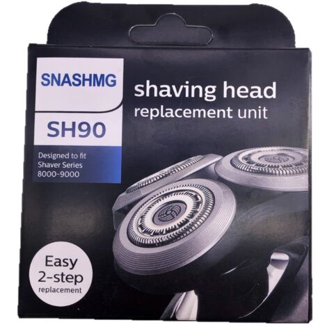 ANDYOU SH90 Tete de Rasoir pour Philips Serie 9000, SH90 Lame Tête de Rasage de Rasoir Compatible avec Philips Series 9000 (9xxx) 8000(8xxx)