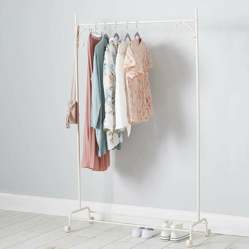 Shabby Chic Cream Clothes Garment Rail Heavy duty Edition