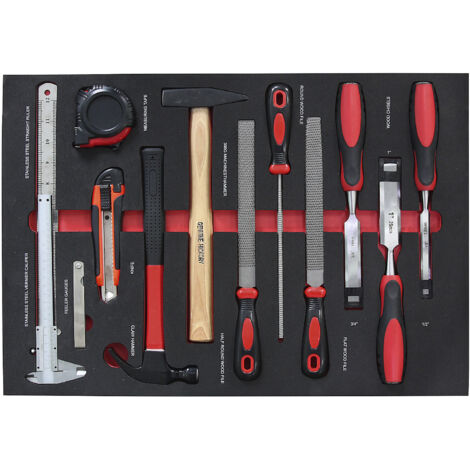 Shadowboards pour outils - kit universel d'outils, pour l x p 570 x 410 mm - 28 éléments