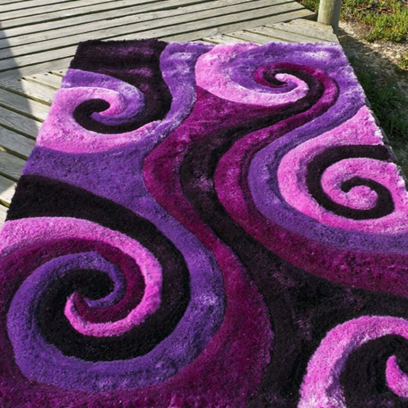 

Carving - Poliéster púrpura adamastor 3d salón alfombra - Violet