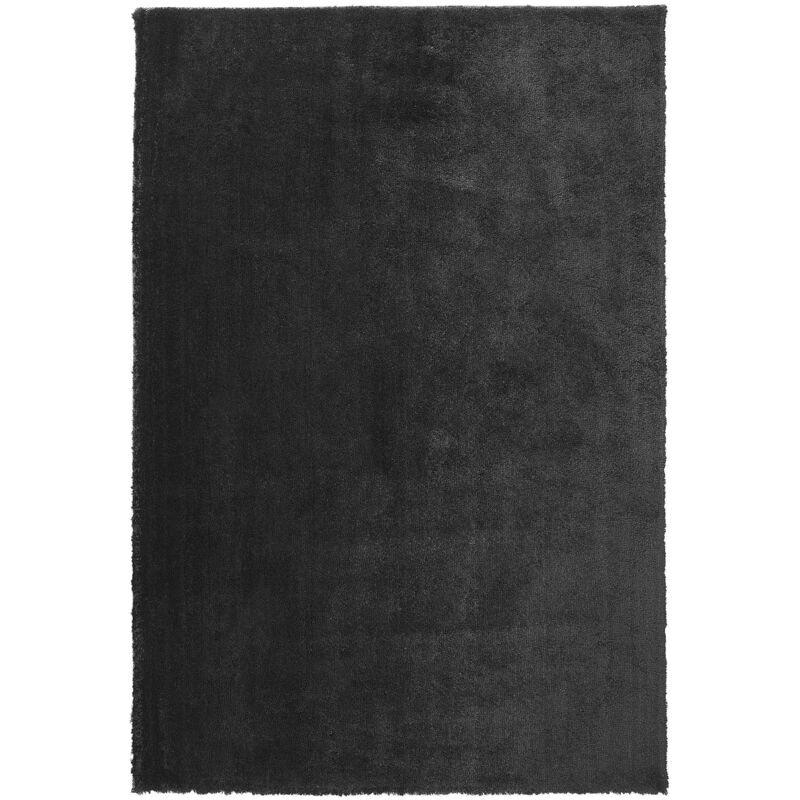 Beliani - Modern Area Fluffy Rug Shaggy High-pile 140 X 200 Cm Black Evren