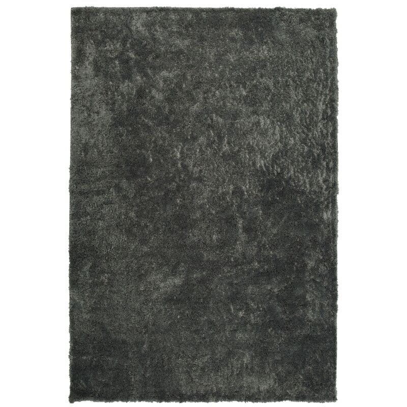 Beliani Shaggy Rug Evren Dark Grey 140 X 200 Cm