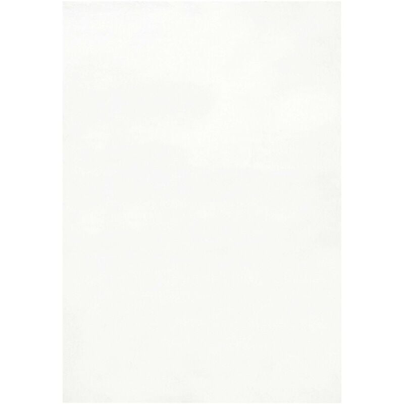 Beliani - Tapis Blanc en Polyester 160 x 230 cm Moelleux Fausse Fourrure de Lapin Mirpur