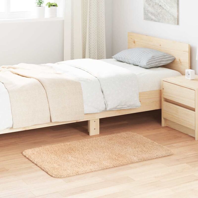 Shaggy Rug High Pile Navarra Beige 60x100 Cm Polyester Vidaxl