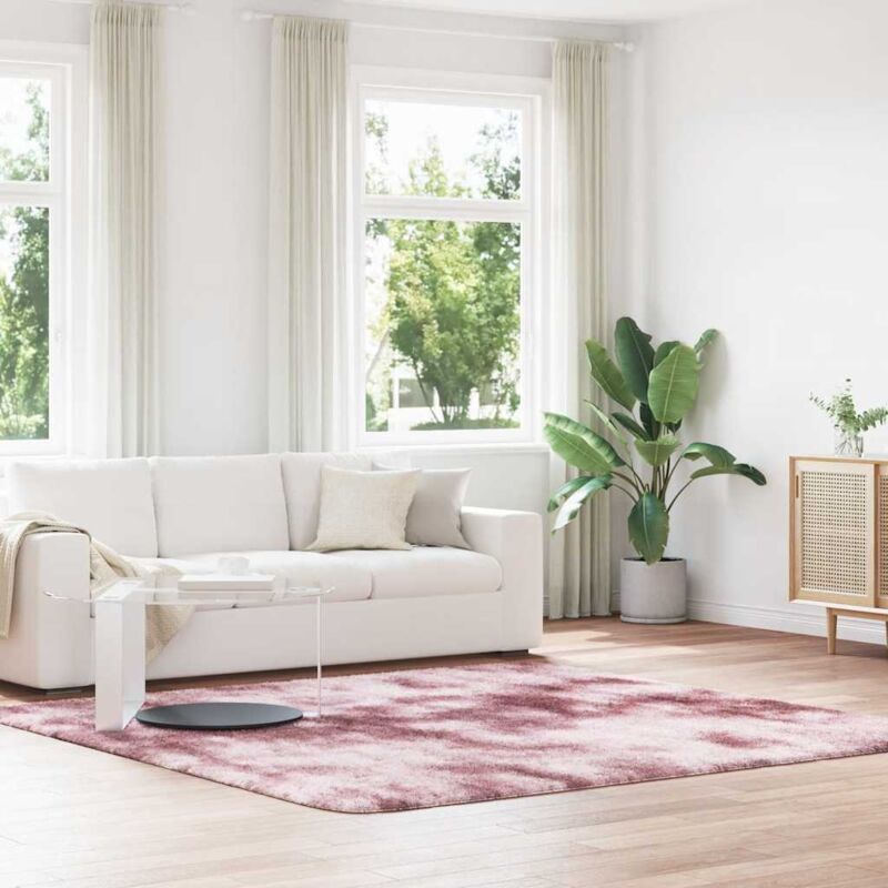 Vidaxl - Shaggy Rug High Pile Navarra Dusty Pink 240x240 Cm Polyester