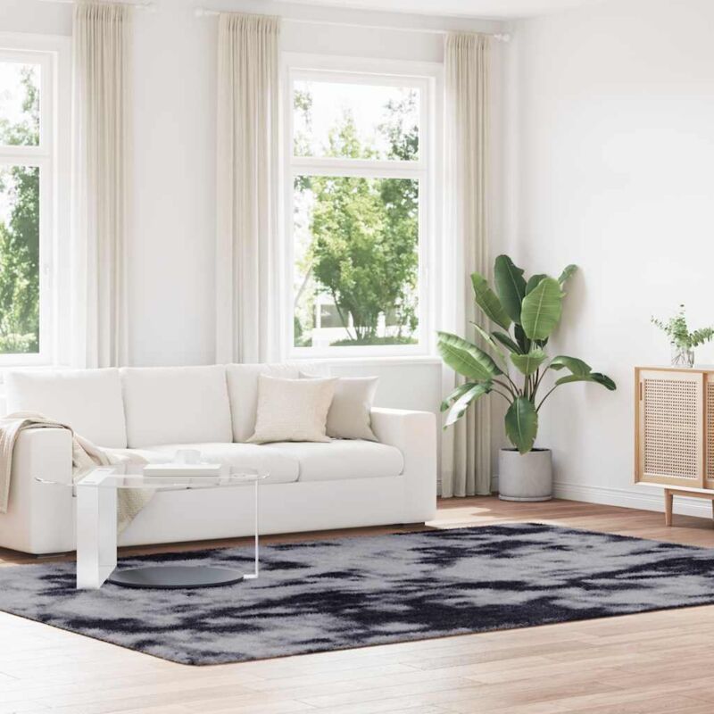 Vidaxl - Shaggy Rug High Pile Navarra Dark Grey 240x340 Cm Polyester