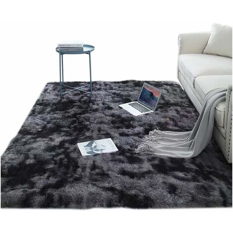 Alpaca Fur Rug Kaleidoscope Rectangular 33 x 48 - Design 12