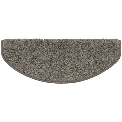 Shaggy Stufenmatten Sphinx Halbrund 23,5 x 65 cm Grau