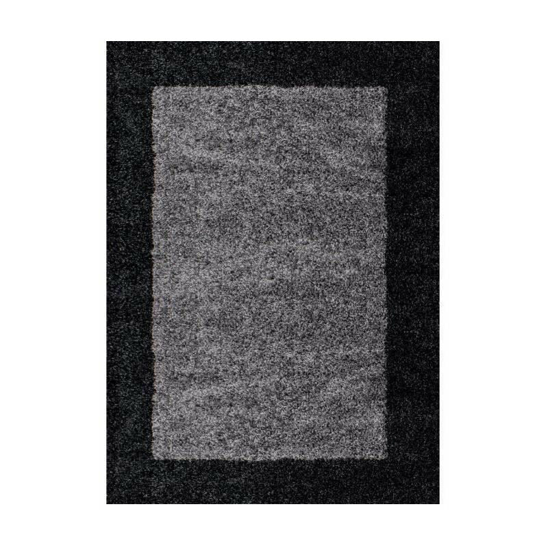Tapis Shaggy Poils Longs Bicolore (Anthracite - 100x200cm)