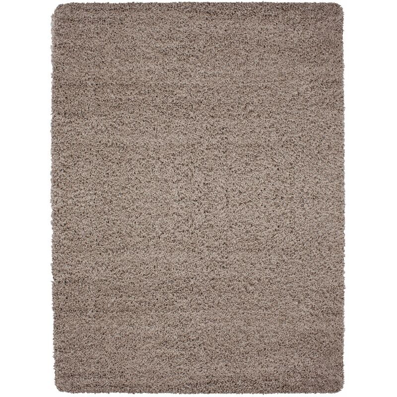 Tapis Shaggy Uni Poils Longs Tapis Salon Chambre Couloir (Beige - 300x400cm)