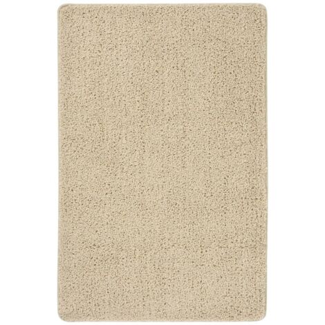 Shaggy-Teppich Creme 200x290 cm Rutschfest vidaXL