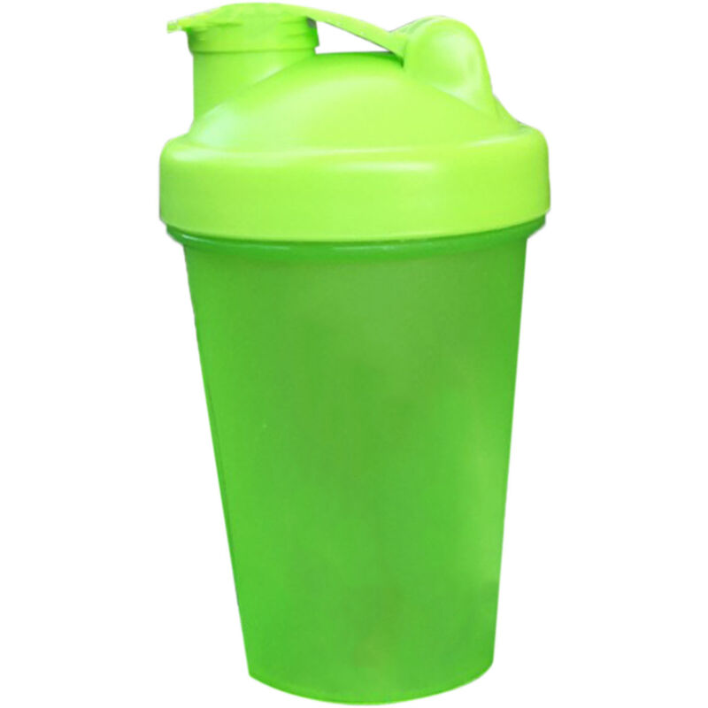 Shaker à protéines 500ml avec bille en acier inoxydable, bouteille mélangeuse PP, couleur verte