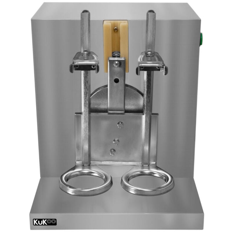 Monster Shop - Shaker Bubble Tea Automatique en Inox - 120W 220V - 400 tours/min - Taille Gobelets 350 à 1000ml - 2 Tasses à la Fois - Mixeur Thé à